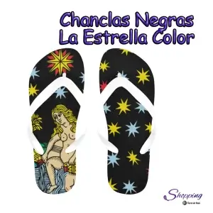 Chanclas Negras La Estrella Color